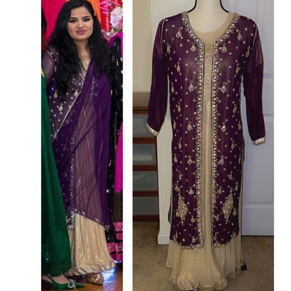 PAKISTANI FORMAL DESIGNER HEAVY FORMAL BRIDAL DRESS WEDDING COLLECTION - Picture 1 of 7